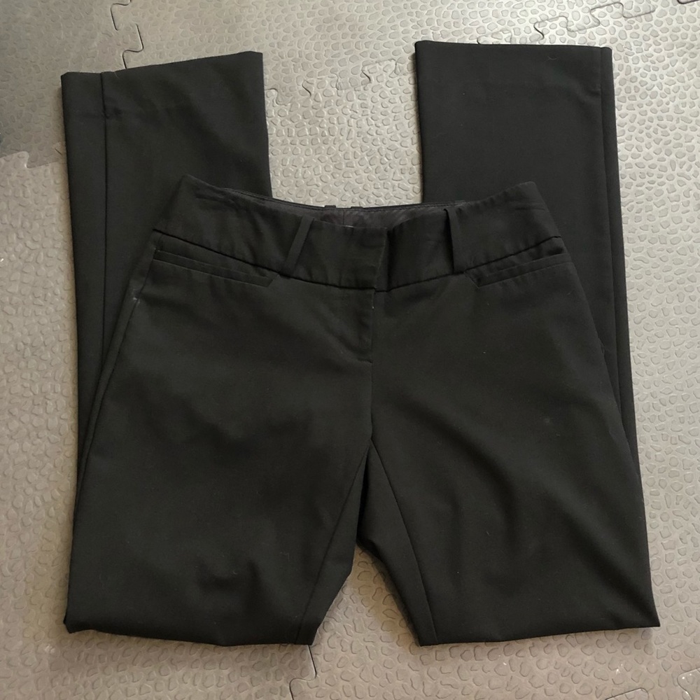 Black fitted dress pants